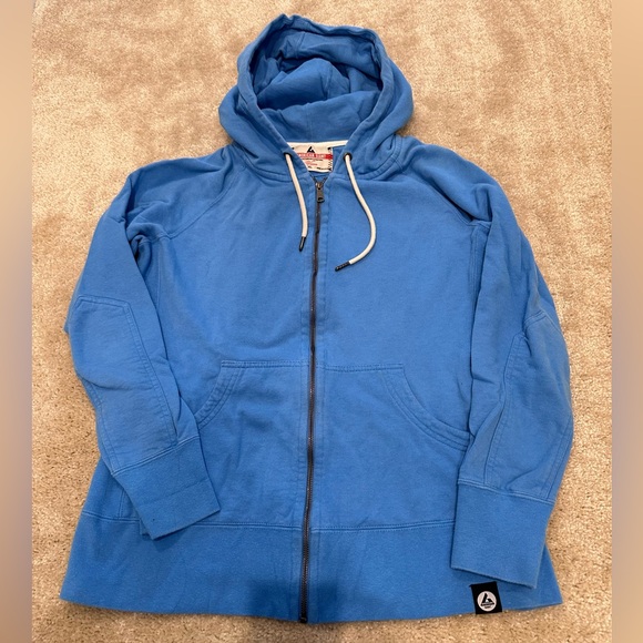 American Giant hoodie. Slim & long fit. Light blue. Size XL. - Picture 2 of 4